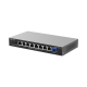 e-Lighten ONU / Switch Hibrido, Capa 2 con un Puerto PON 1G y 8 Puertos Ethernet 1G hasta 100 Clientes