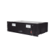 Fuente de poder 13.8Vcc, 50A, lineal regulada con circuito cargador de baterías, medidores, para instalación en rack