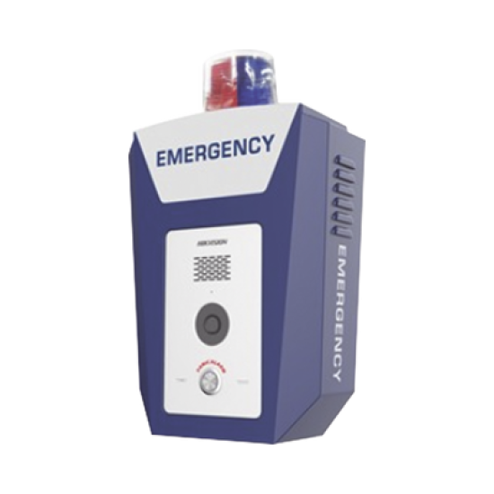 Estación de Alarma de Panico de Emergencia / Cámara 2 Megapixel / Video y Audio / Sirena y Estrobo (Azul y Rojo) / 10 Mts de IR / ISUP 