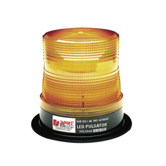 Burbuja PULSATOR LED Clase 2, Color ámbar, Montaje Permanente