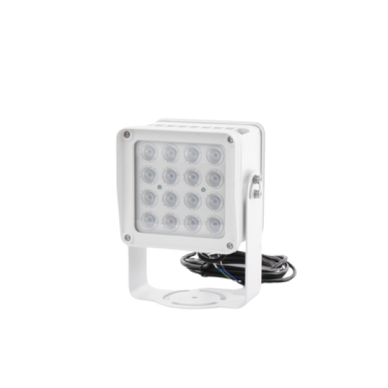 Lampara IR de Luz Continua / 16 Lámparas LED / Distancia Efectiva 16 a 25 metros / Cobertura 40° / Exterior IP66