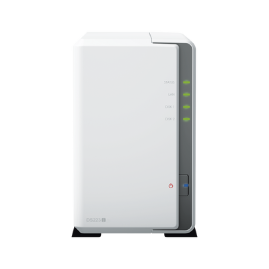 Servidor NAS de 2 Bahías / Hasta 32 TB / Servicio Nube Gratis (P2P) / Administración Remota y Respaldo Programado