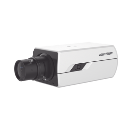 Camara Box IP 4 Megapixel / Serie PRO / DARKFIGHTER / PoE / 12 Vcc o 24 VCA / WDR 120 dB / ONVIF / RS-485 / BLC /  Entrada y Salida de Audio y Alarmas (No Incluye Lente) / Micro SD 