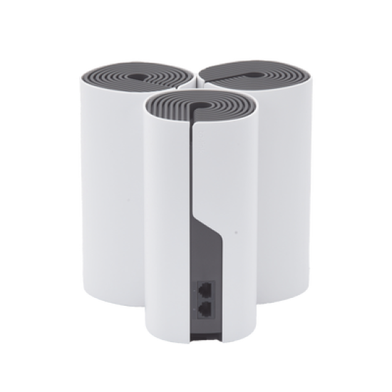 Kit de Router inalámbrico mesh Deco E4 para Hogar / Doble banda AC 1200  / 2 puertos 10/100 Mbps / Compatible con amazon alexa.