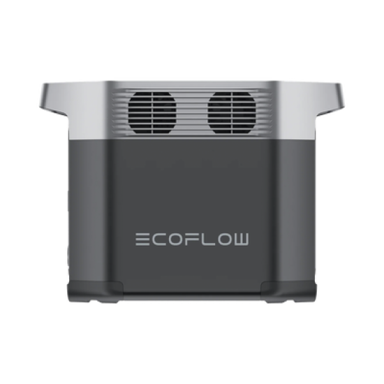 Estación de Energía Portátil Delta 2 1024Wh Litio LFP / 6 AC 1800 W (Max. 2200W) / 2 USB-C 100W / Capacidad para Aumentar Respaldo / Cargador de Coche 10A a 12.6V / Conectividad WiFi y Bluetooth (App) / Carga Solar 500W Max.