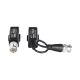 Kit de Transceptores (Baluns) con TERMINALES TIPO TORNILLO, Resolución 4K, Cable flexible COAXIAL Blindado  / COAXITRON / AUDIO POR COAXITRON / Menu OSD /Conector 100% COBRE / Calidad PREMIUM