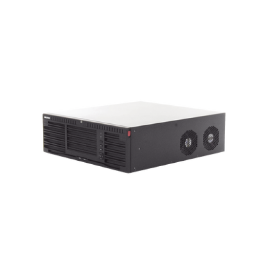 [Doble Poder de Decodificación] NVR 32 Megapixel (8K) / 64 Canales IP / AcuSense / ANPR / Conteo de Personas / Heat Map / 16 Bahías de Disco Duro /  Soporta RAID con Hot Swap / 2 HDMI en 8K / Soporta POS / Alarmas I/O  / Smart Search