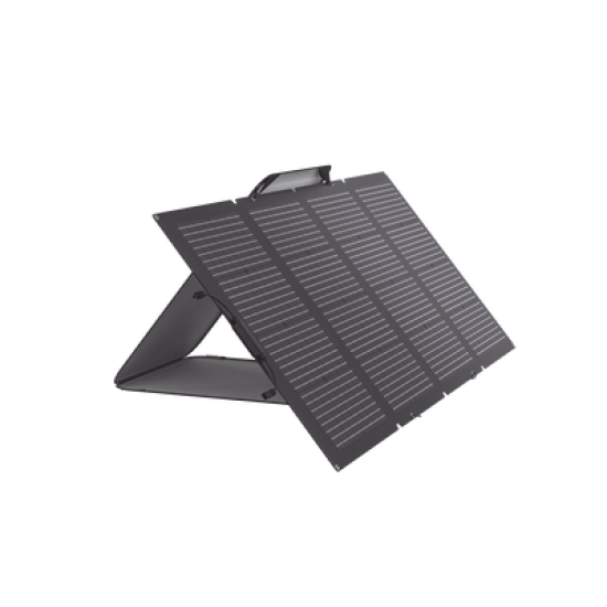 Módulo Solar Bifacial, Portátil y Flexible de 220W Recomendado para Estaciones Portátiles EFD330, EFD350 ó EFD500 / Ajuste de Ángulo / Carga Eficiente / Incluye Cable XT60 a MC4