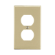 Placa de Pared para Contacto Duplex Color Marfil.