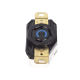 Receptáculo de Media Vuelta Industrial 30 A 250 V CA 2 Polos 3 Hilos (Nema L6-30R) Color Negro.