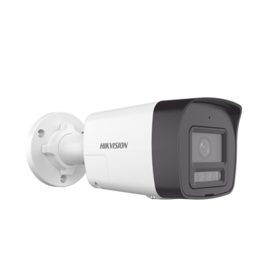 [PROTECCIÓN ACTIVA] Bala IP 4 Megapixel / Lente 2.8 mm / Dual Light (30 mts IR + 20 mts Luz Blanca)  / Audio de Dos Vías /  Luz Intermitente y Alerta de Audio / Micrófono Integrado / ACUSENSE Lite / Exterior IP67 / H.265 / PoE / ONVIF