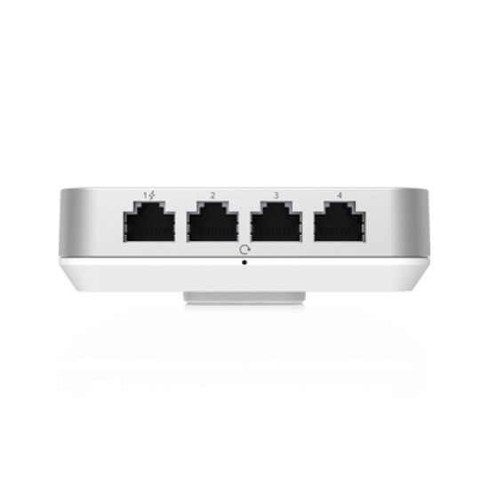 Access Point UniFi U6 In Wall/Montaje p/pared, WIFI 6 2.4 Y 5 Ghz, hasta 5.3 Gbps, 1 pto PoE In, 4 ptos secundarios (1 PoE Out)