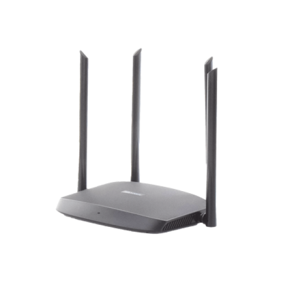 Router Inalámbrico WISP Gigabit / Hasta 1200 Mbps / Doble Banda AC (2.4 GHz y 5 GHz) / 3 Puertos LAN 10/100/1000 Mbps + 1 Puerto WAN 10/100/1000 Mbps /  4 Antenas Externas Omnidireccional de 5 dBi / Interior