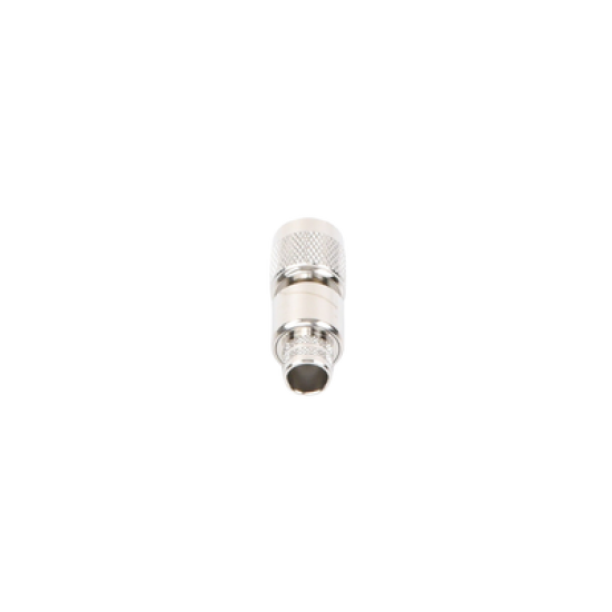Conector TNC Macho Inverso, Anillo Plegable para ensamblar en cables RG-8/U, LMR-400, Niquel, Oro, Teflón