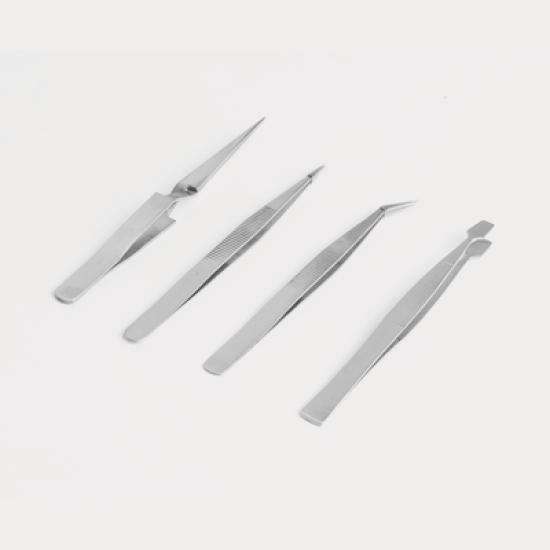 ( GCP011-10735 ) JUEGO D/4 MINI-TENAZAS ACERO-INOX.