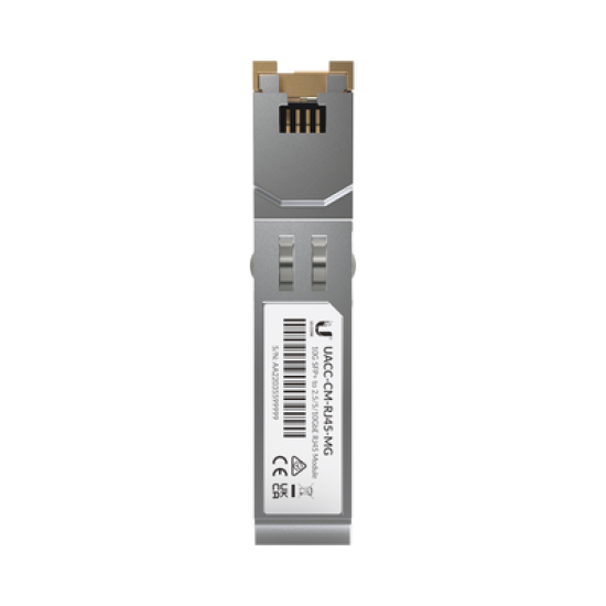UFiber Tranceptor convertidor de SFP+ a RJ45, velocidades 10/5/2.5/1G