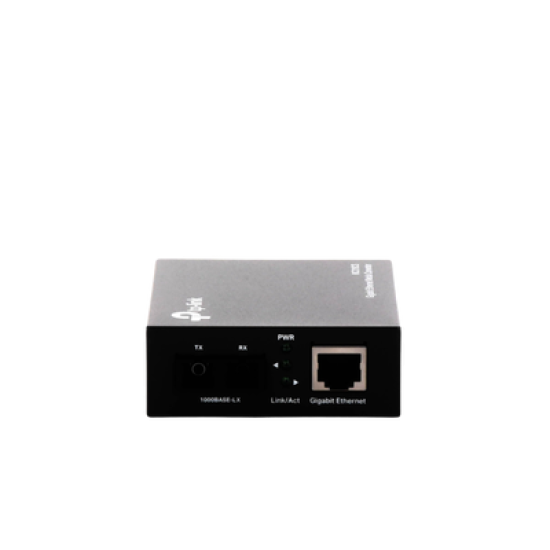 Convertidor Fibra Óptica Monomodo / 1 Puerto RJ45 10/100/1000 Mbps / Puerto Fibra Óptica SC 1000 Mbps / Hasta 20 Km / Plug and Play