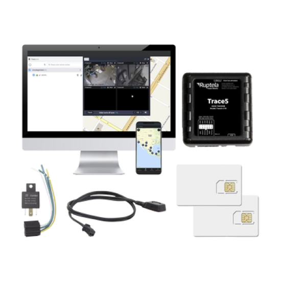 Kit de Localizador Vehicular 2G y 4G/ Rastreo / Conducción eficiente / Deteccion de Jammer / Registro de conductores / Relay + Botón de pánico + EPCOMGPSANUAL + SIM500MB2Y 
