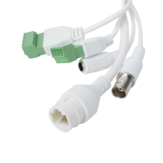 Bala IP 4 Megapixel / Lente Mot. 2.8 a 12 mm / 60 mts IR EXIR / Exterior IP67 / IK10 /  WDR 120 dB / PoE / ACUSENSE (Evita Falsas Alarmas) / Entrada y Salida de Audio y Alarmas / MicroSD / ONVIF / ACUSEARCH