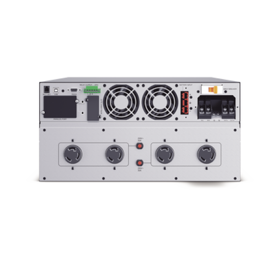 UPS de 10000 VA/10000 W, Online Doble Conversión, 200 - 240 Vac de Entrada, 200 - 240 Vac de Salida, Terminal Hardwired, Onda Senoidal Pura, Torre o Rack de 6 UR, Con 3 Tomas NEMA L6-30R