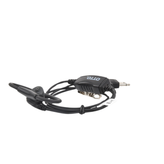 Micrófono-Audífono tipo Anillo, Cable con 40 lbs de Resistencia. Motorola EP450, MAGONE, DEP450 y Hytera series TC500/600/700