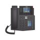 Teléfono IP Empresarial con Estándares Europeos, 12 lineas SIP con pantalla a color, 30 teclas DSS/BLF, puertos Gigabit, IPv6, Opus , PoE/DC