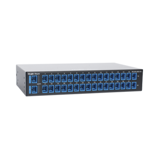 e-Lighten Splitter Pasivo 2/32, Puertos PON SC, Frecuencias soportadas de 1260nm a 1650nm con hasta 500 mW de Potencia de Entrada 