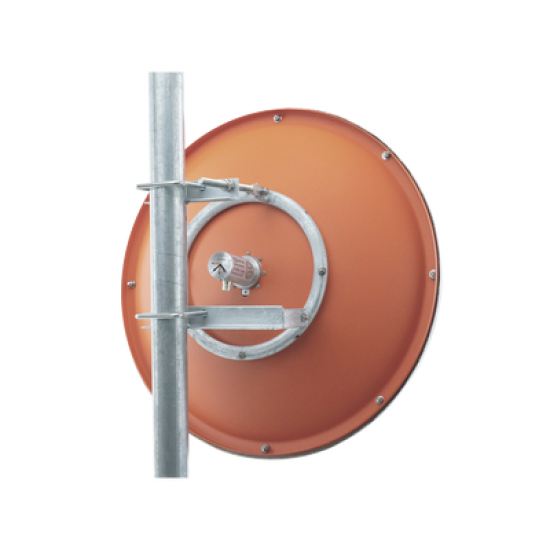 Antena altamente Direccional / 2 ft / 4.9-6.4 GHz / Diseñada para ambientes salinos / Ganancia 30 dBi / SLANT de 45 ° y 90 ° / Incluye jumper, radomo y montaje de acero inoxidable. 