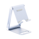 Soporte para Teléfono Celular de Aluminio / Angulo Ajustable / Amplia Compatibilidad con dispositivos de 4.7'' a 7.9'' / Antideslizante / Antiarañazos / Plegable / Color Azul
