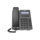 Teléfono IP empresarial para 2 lineas SIP con pantalla LCD 128 x 48 Px y conferencia de 3 vías, PoE