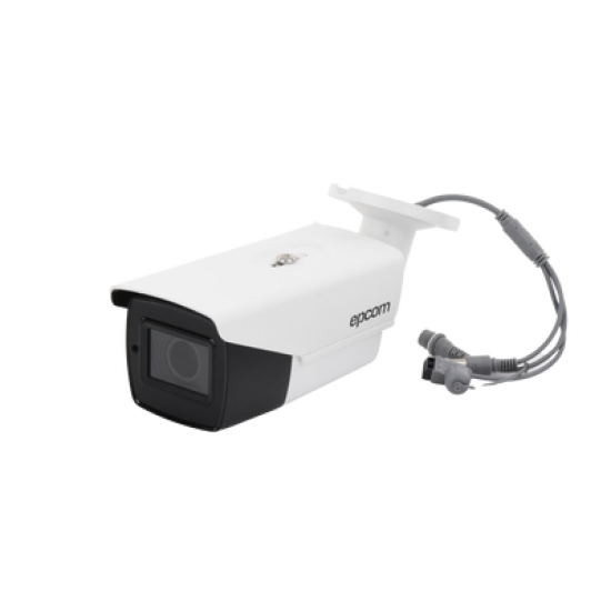 Bullet TURBOHD 4K (8Megapixeles) / Lente Mot. 2.7 a 13.5 mm / Potente IR EXIR de 80 mts / Exterior IP67 / 12 Vcc - 24 VCA / dWDR