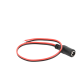 Cable con conector hembra, alimentación para Vcc con puntas libres.