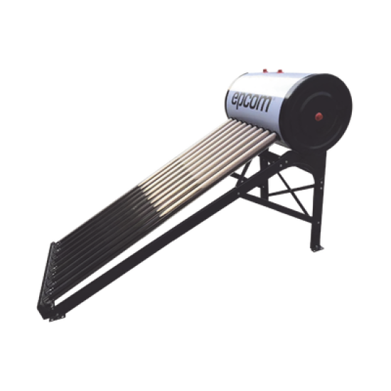 Bóiler Solar de 90L, Baja Presión con 9 Tubos de Vacío de Mayor Resistencia y Termotanque Inoxidable de Grado Alimenticio, Resistentes a Granizo de Hasta 25 mm/ l , Incluye Anodo de Magnesio 