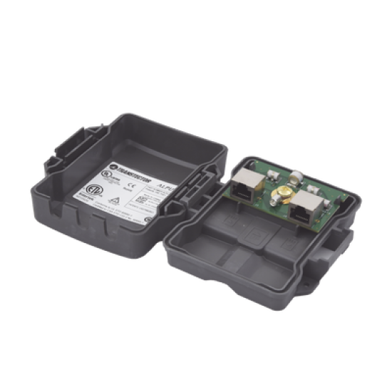Protector PoE Contra Descargas Atmosféricas Ideal Para Enlaces Inalámbricos Gigabit y Cámaras IP Con Tecnología Tubo Descarga De Gas