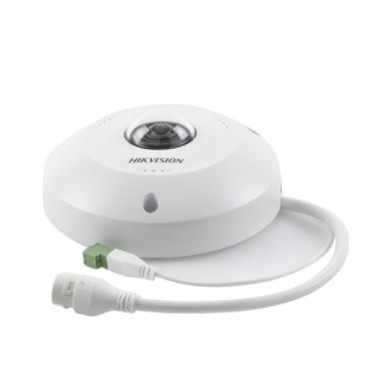 Fisheye IP 4 Megapixel / Panorámica 180° - 360° / Exterior IP67 / IK10 / PoE / Múltiples Vistas por iVMS-4200