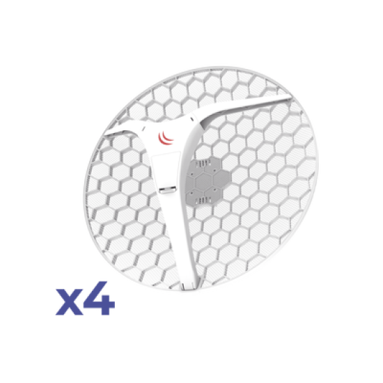 (LHG XL 5 ac 4 Pack) CPE y PtP en 5GHz  802.11 a/n/ac con Antena de Rejilla de 27dBi. 