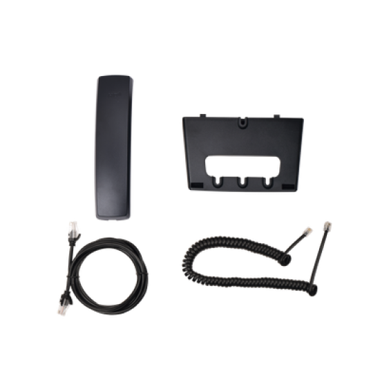 Teléfono IP empresarial para 4 líneas SIP con 2 pantallas LCD, 6 teclas BLF/DSS, conferencia de 3 vías, PoE