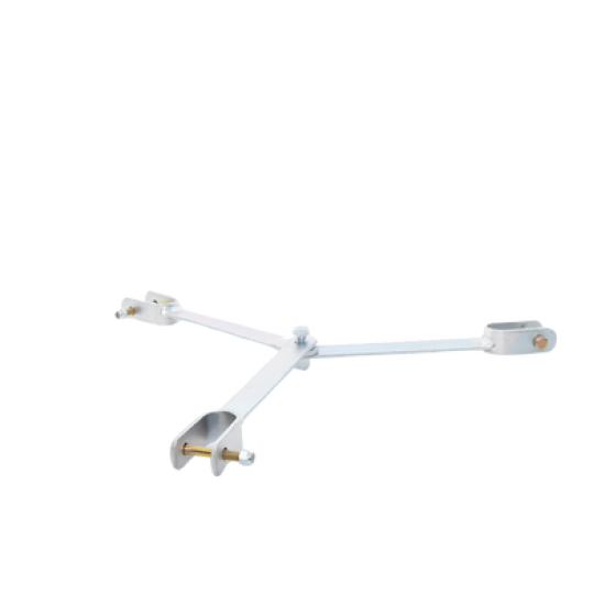Brida para sujeción de retenida compatible con tramos STZ45, Galvanizado electrolítico.