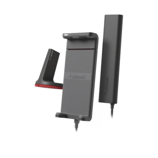 Kit Amplificador de señal celular 4G LTE, 3G y VOZ. Especial para vehículos donde el conductor o copiloto requiere la mayor concentración de señal. Soporta un usuario y múltiples operadores.