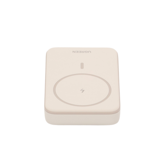 Power Bank MagSafe de 10000mAh | 20W | Carga Inalámbrica y por Cable USB-C | Sistema de Protección Inteligente | Tecnología de Carga Rápida | Ultra Delgado | Ultra ligero | Compatible con iPhone 15/14/13/12 | Color Beige.