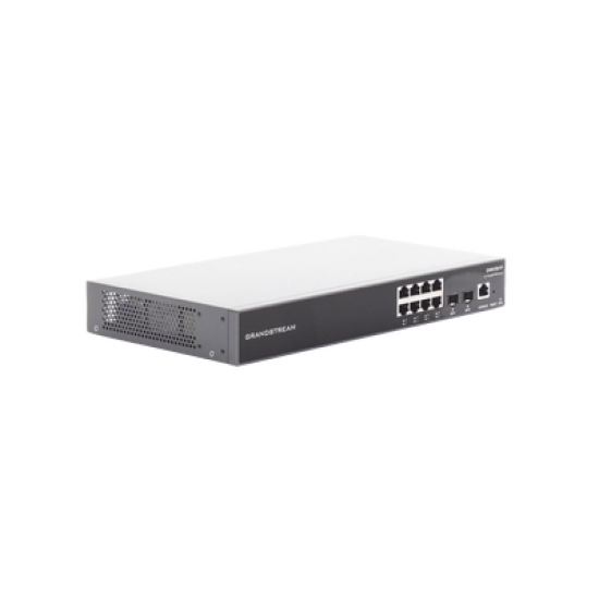 Switch PoE+ Gigabit Administrable / 8 puertos 10/100/1000 Mbps + 2 Puertos SFP Uplink / Hasta 120W / Compatible con GWN Cloud.