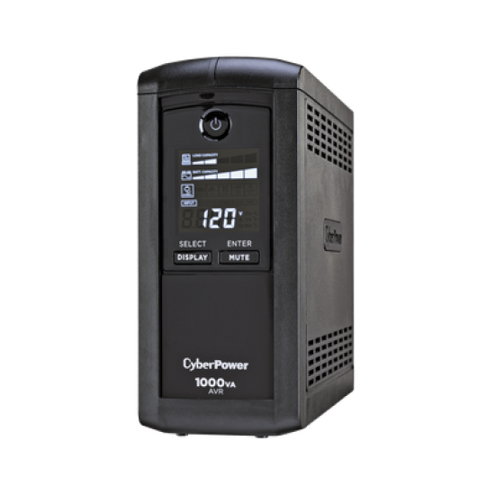 UPS de 1000 VA/600 W, Topología Línea Interactiva, Entrada 120 Vca NEMA 5-15P, Tipo Mini Torre, Con 9 Tomas NEMA 5-15R
