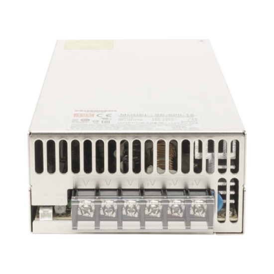 Fuente de Poder Industrial Conmutada 600W de Potencia, 12Vcc, 50A 