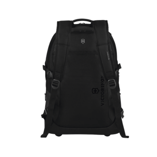 Mochila VX Sport EVO con Ruedas, Mango Telescópico y Correas al Hombro. Fabricada en Poliéster Negro repelente al Agua. Backpack on Wheels.