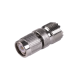 Adaptador en Línea de Conector TNC Macho a Conector UHF Hembra (SO-239), Níquel/ Oro/ Teflón.