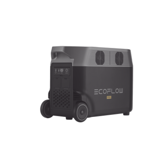 Estación de Energía Portátil DELTA PRO 3600Wh Litio LFP / 5 AC 3600W (7200W Pico) / 2 USB-C 200W / Capacidad para Aumentar Respaldo / Cargador de Coche 10A a 12.6V / Conectividad WiFi y Bluetooth (App) / Carga Solar 1600W Max.