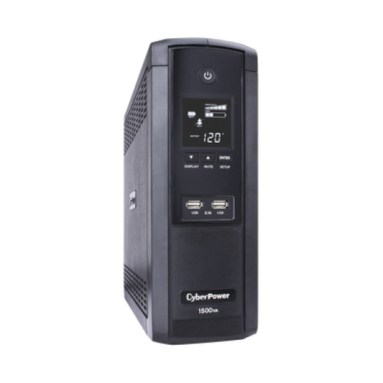 UPS de 1500 VA/900 W, Topología Línea Interactiva, Entrada 120 Vca NEMA 5-15P, Tipo Torre, Con 12 Tomas NEMA 5-15R, 5 años de garantía 