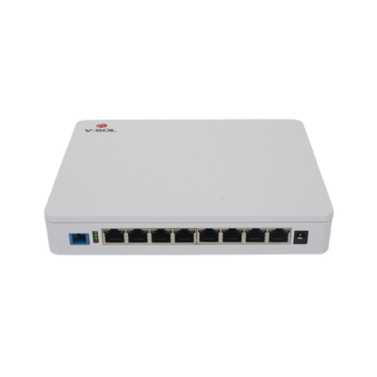 ONU Dual EPON/GPON / 8 Puertos PoE 802.3at Gigabit / Wi-Fi Doble banda 2.4 y 5 GHz /  1 Puerto SC/UPC