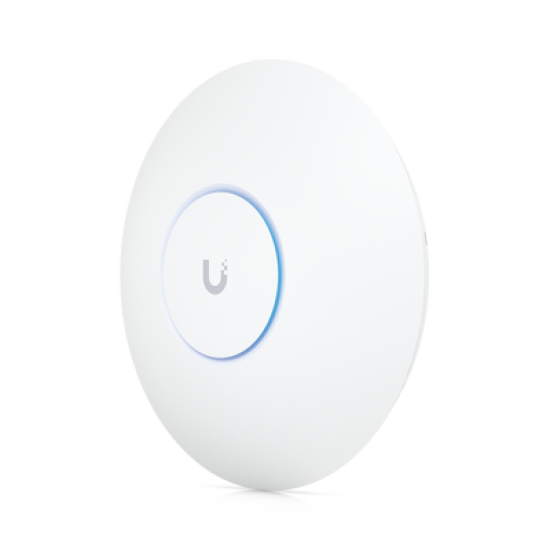 Punto de Acceso UniFi WiFi 6E Enterprise, alta densidad, hasta 600 usuarios, Mu-MIMO 4x4, bandas 2.4/5/6 Ghz, (1) puerto RJ45 2.5G (POE+ no incluido)