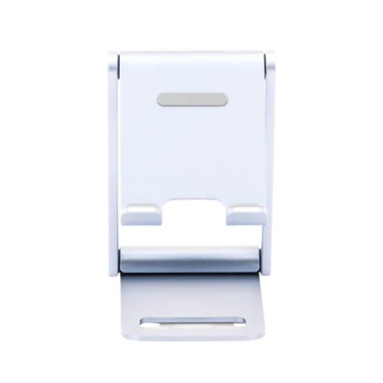 Soporte para Teléfono Celular de Aluminio / Angulo Ajustable / Amplia Compatibilidad con dispositivos de 4.7'' a 7.9'' / Antideslizante / Antiarañazos / Plegable / Color Azul